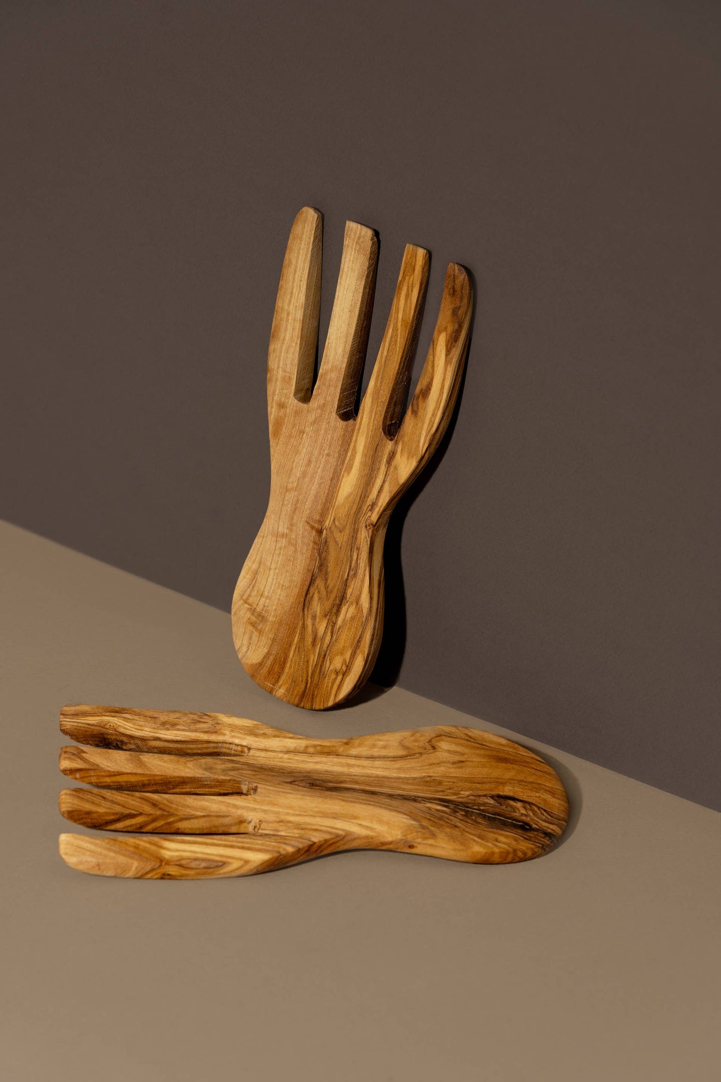Natural Olive Wood Salad Servers (Pair)