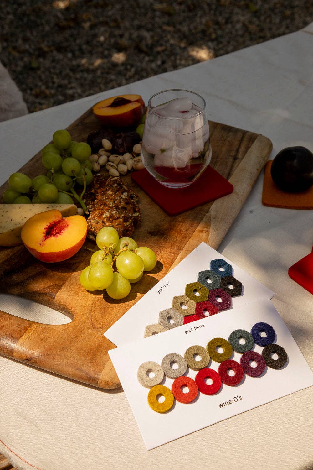 Merino Wool Felt Round Wine Markers