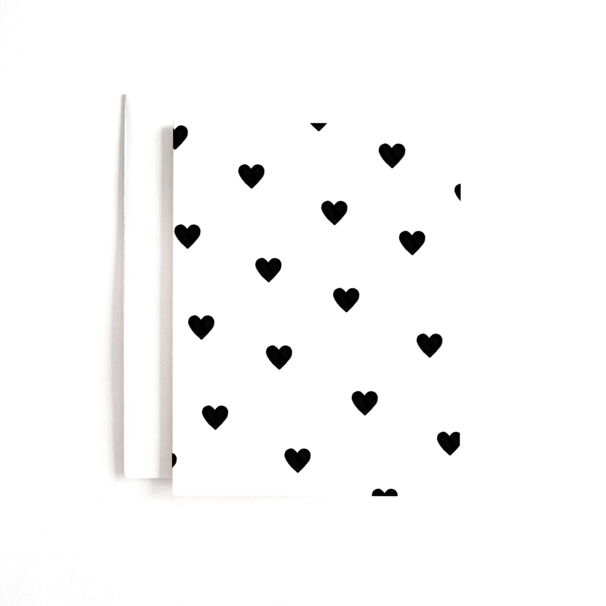 Black Hearts Greeting Card