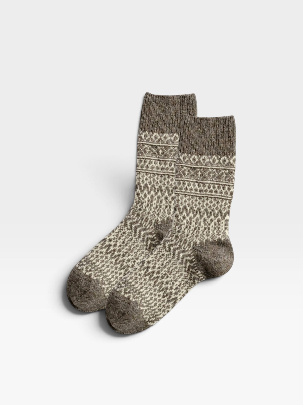 Wool Jacquard Socks (Multiple Colors)