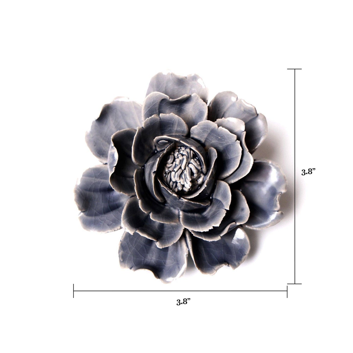 Ceramic Flower | Grey Rose