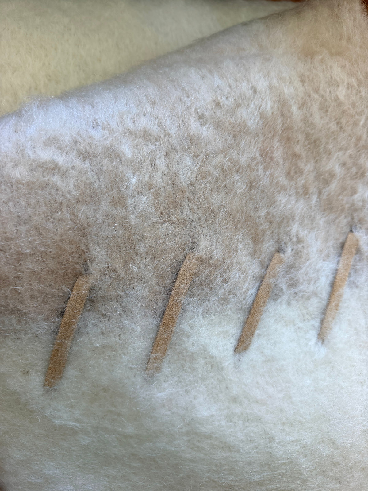Mohair Throw Blanket | Stitching ST-2