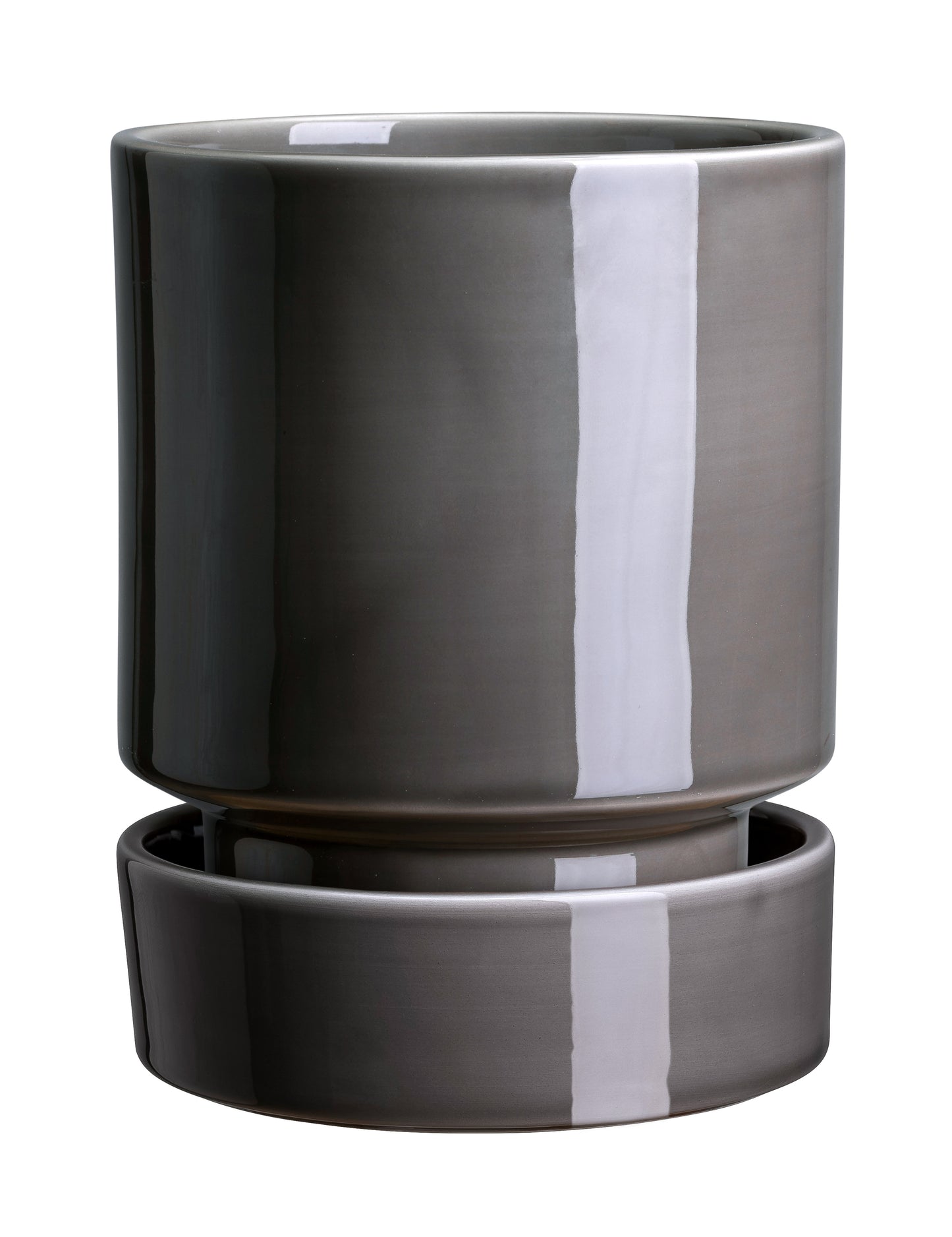 Hoff Glazed Pot | Pearl Grey (Multiple Sizes)