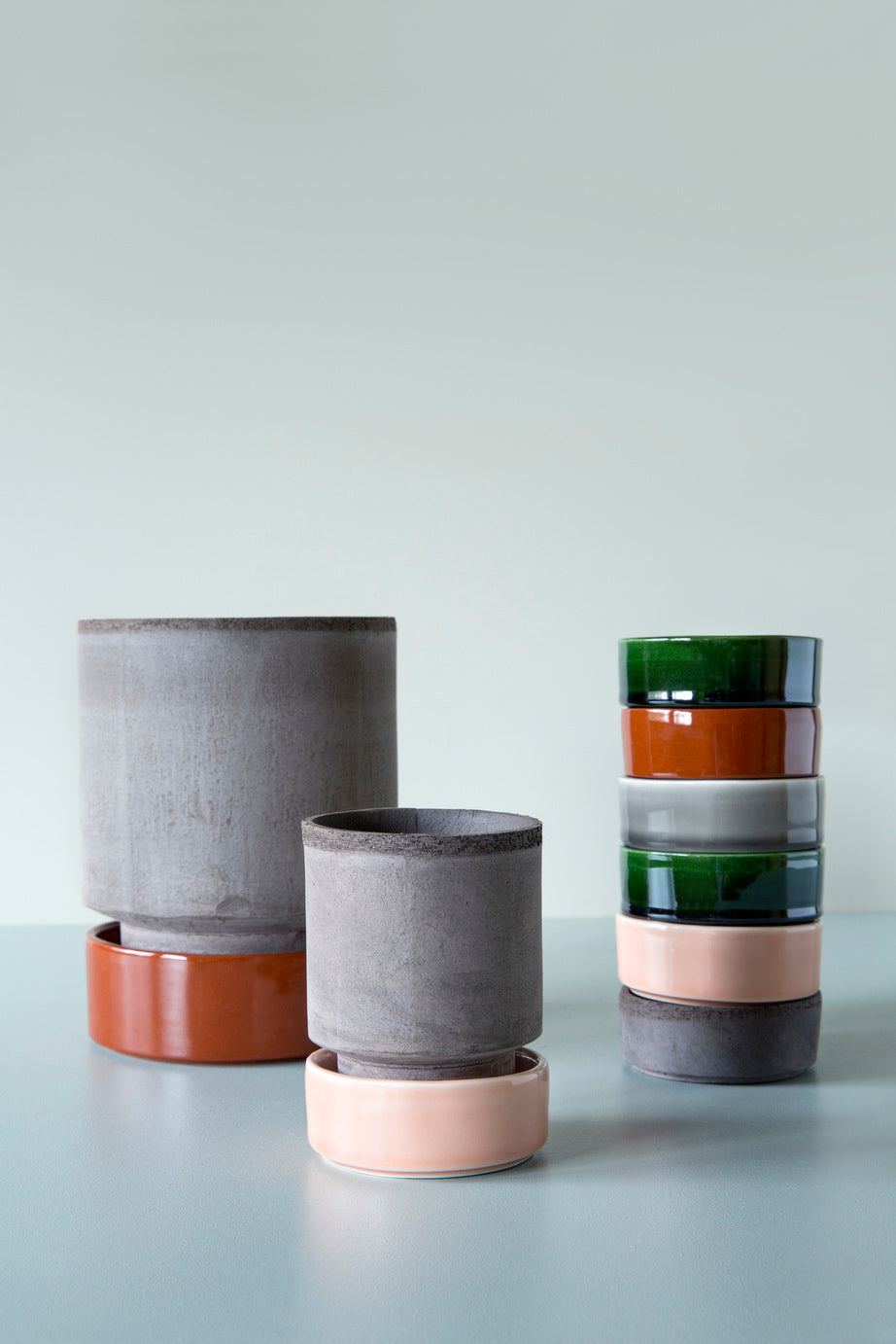 Hoff Raw Clay Saucer | Raw Grey (Multiple Sizes)
