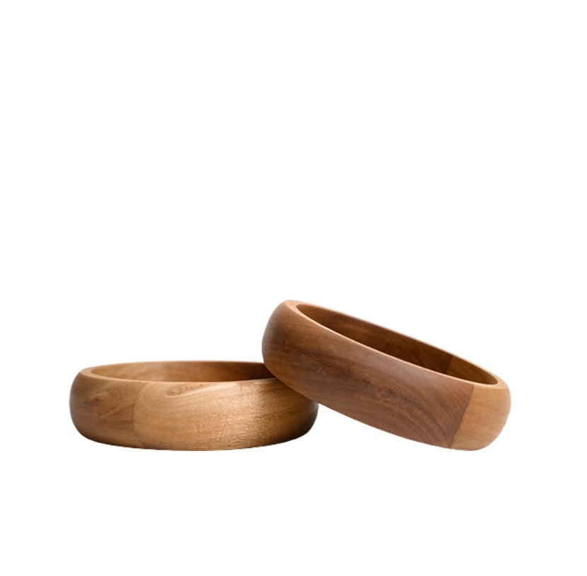 Rosa Morada Wood Botanero Bowl