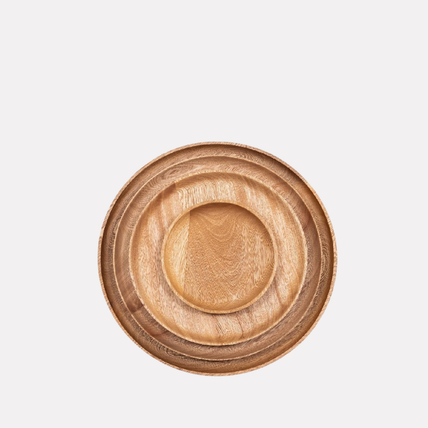 Rosa Morada Wood Plates (Set of 4)