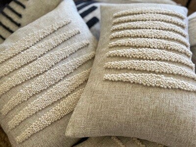 Zulu Lumbar Pillow Cover | Ivory