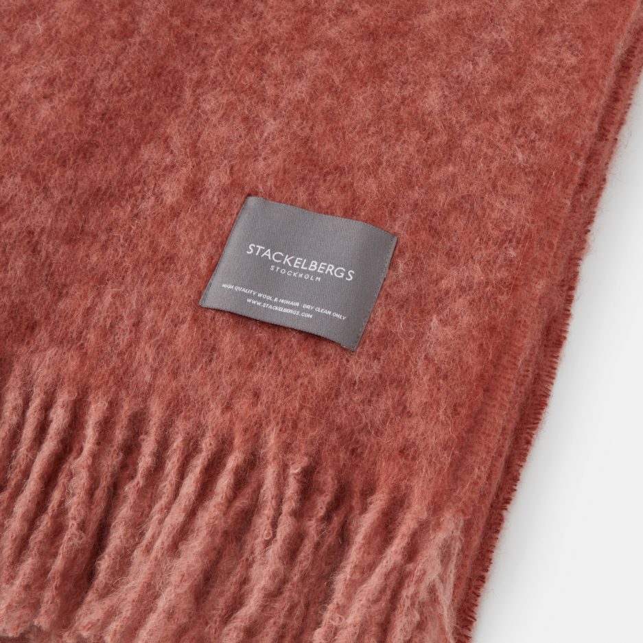 Mohair Blanket | Rose & Brick Melange