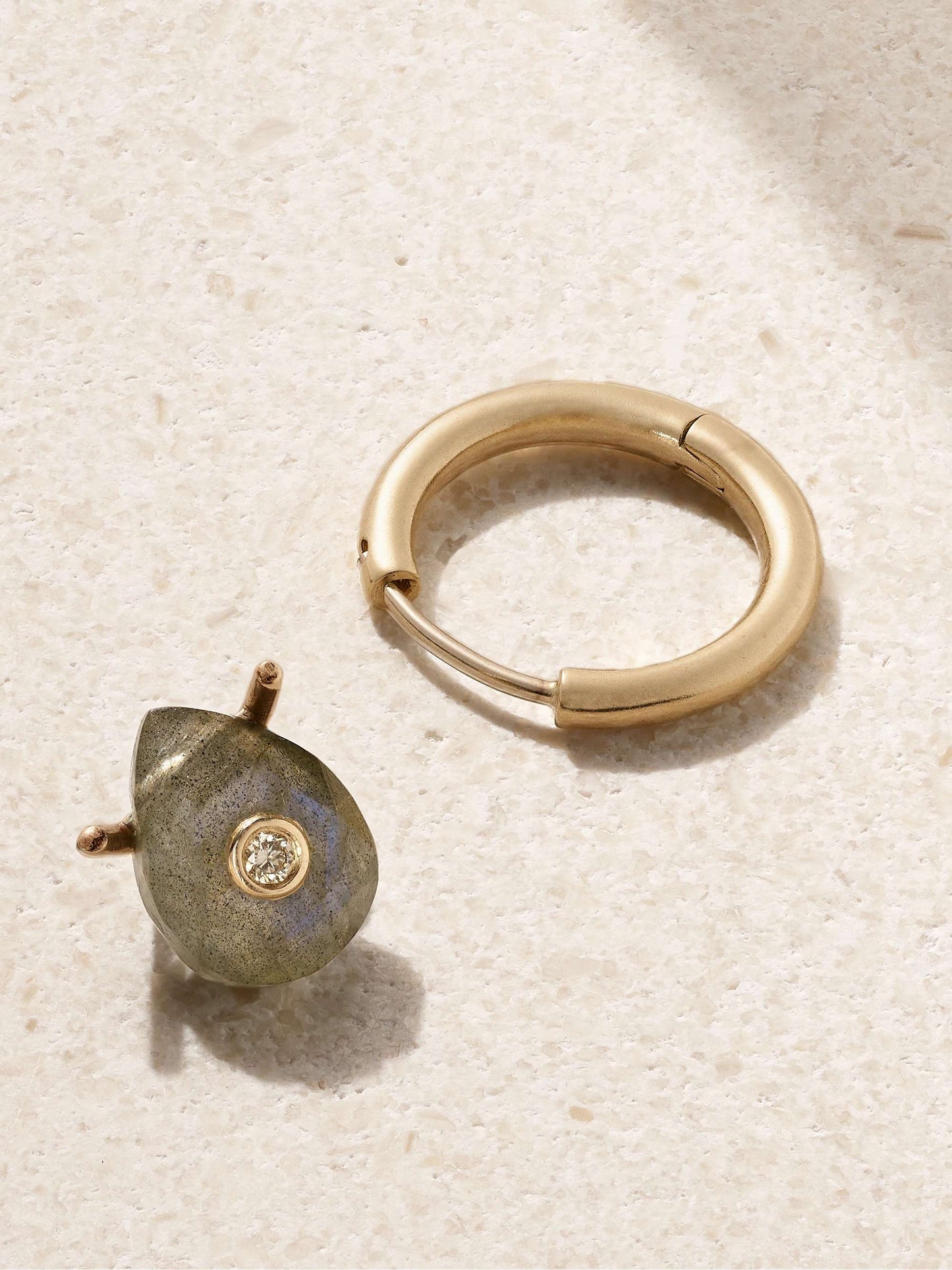 Orso Hoop Earring | Labradorite
