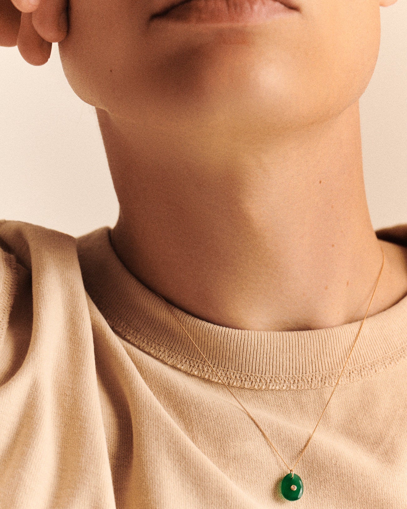 Orso Necklace | Green Onyx