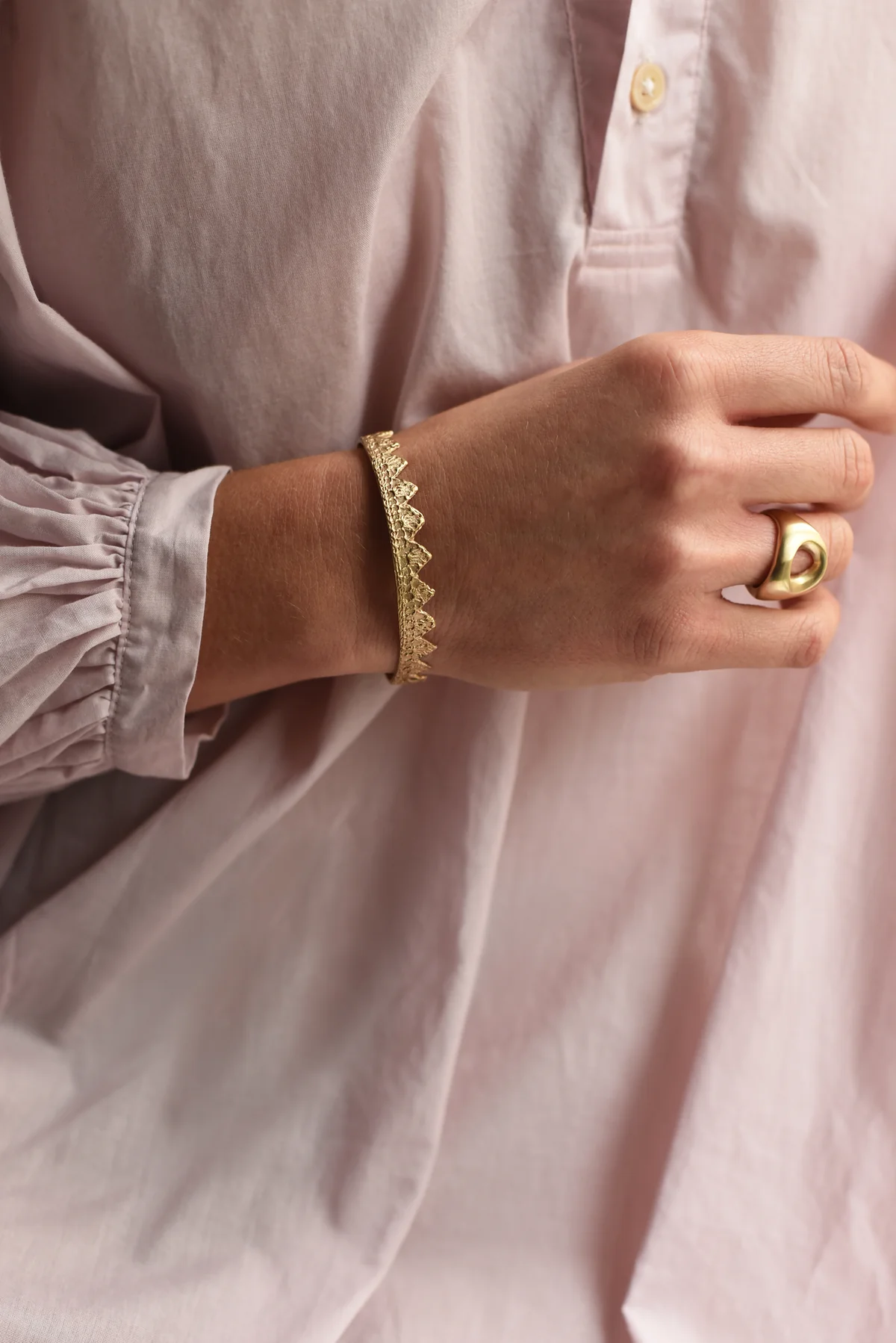 Golden Crown Cuff Bracelet