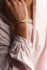 Golden Crown Cuff Bracelet