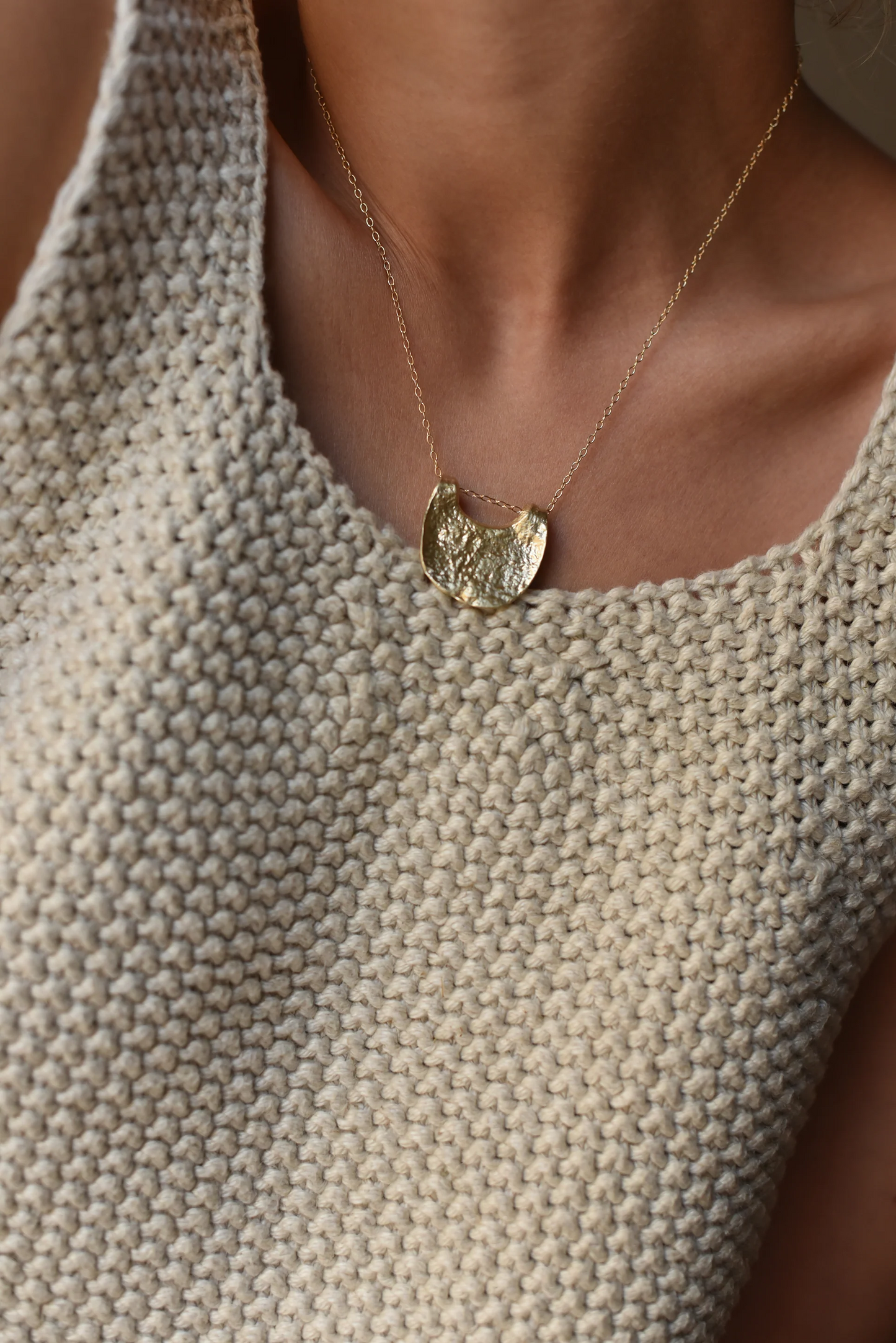 Golden Moon Necklace