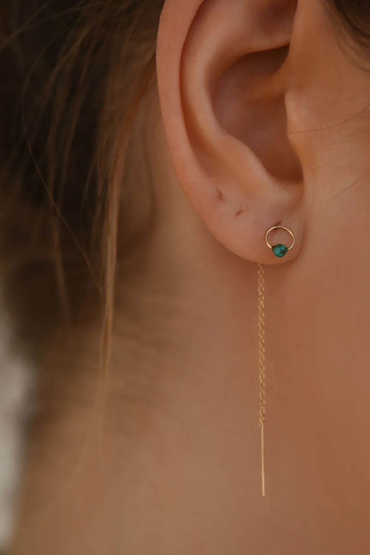 Turquoise Threader Earrings