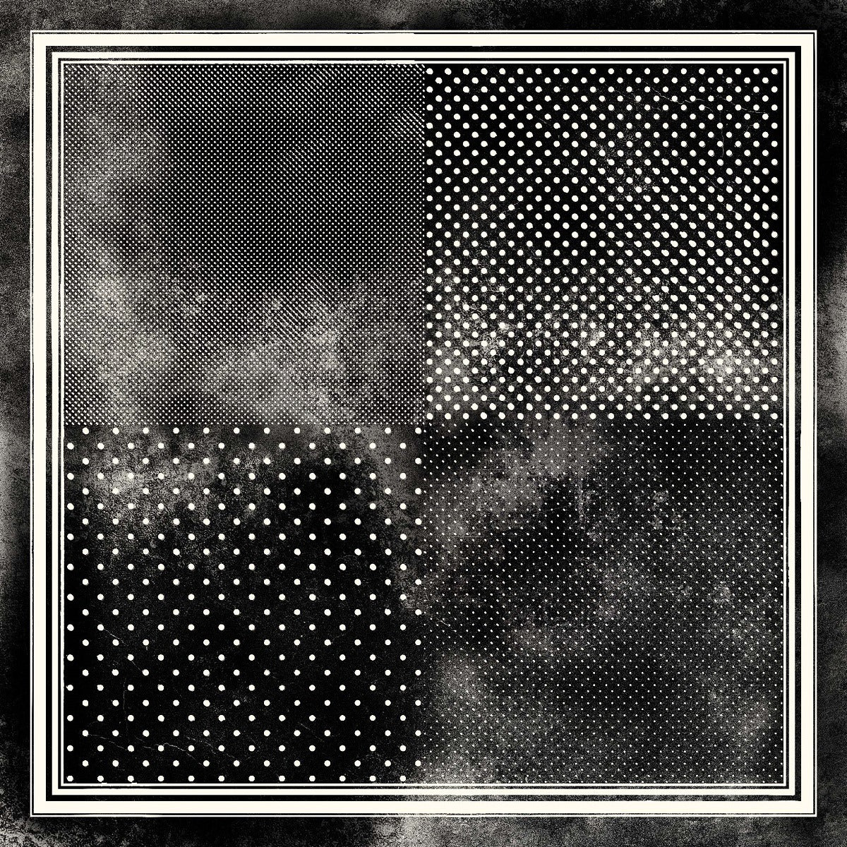 Jil Quadra Dot Wool Scarf | Black