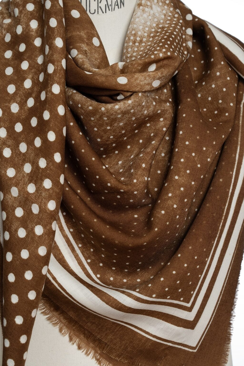 Jil Quadra Scratchdot Scarf | Vicuna