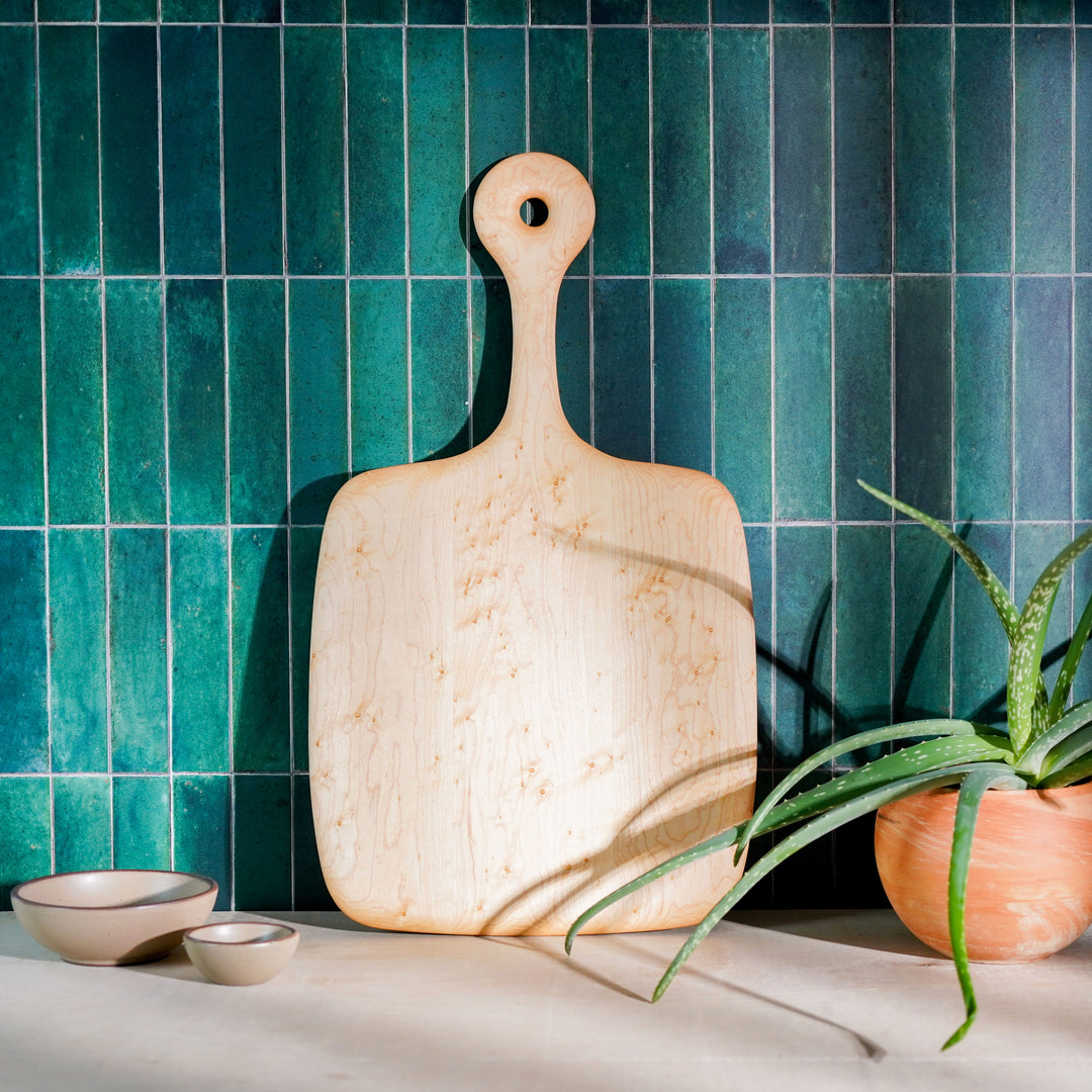 Birdseye Maple Cutting Board | Rounded Handle (Multiple Sizes)