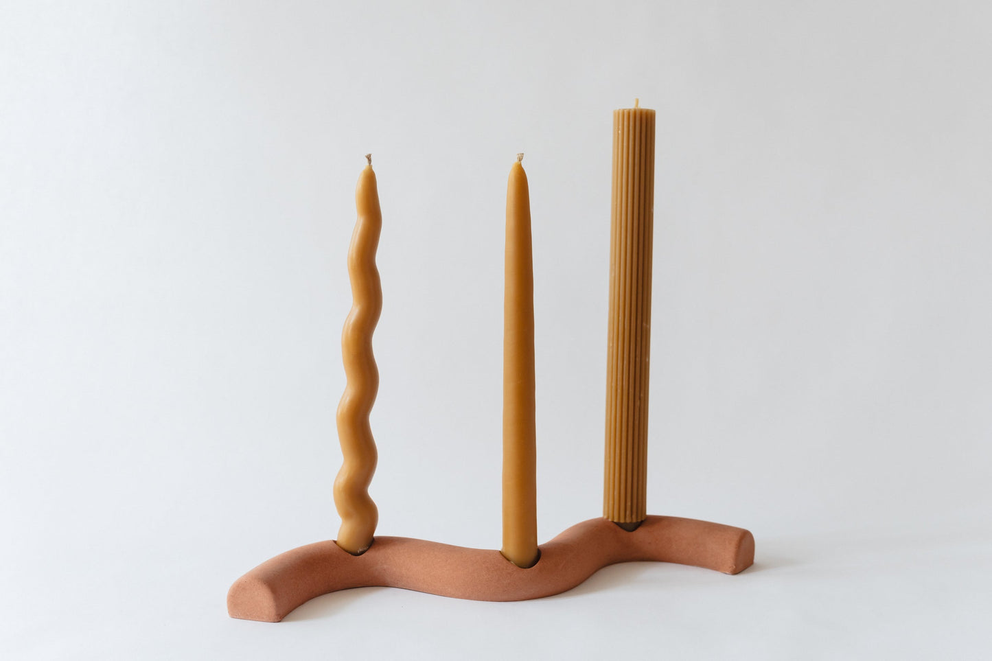Wavy Taper Candle (Pair)