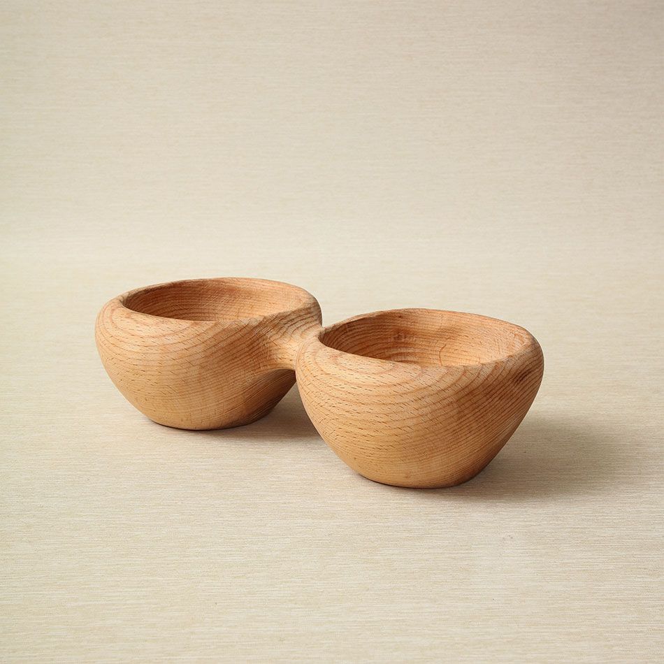 Miro Carved Wood Bowl Duo