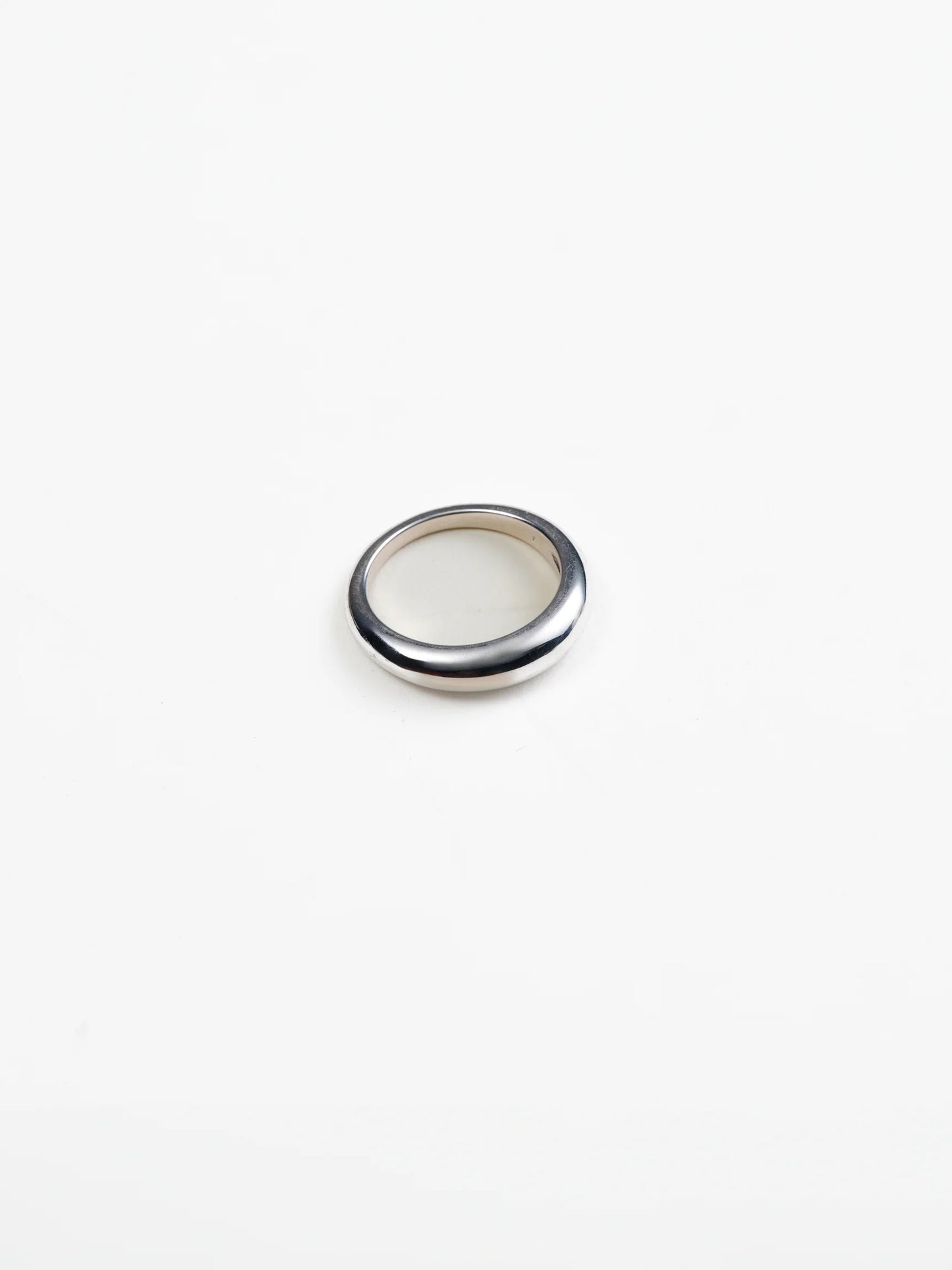 Natalie Thin Dome Ring | Silver