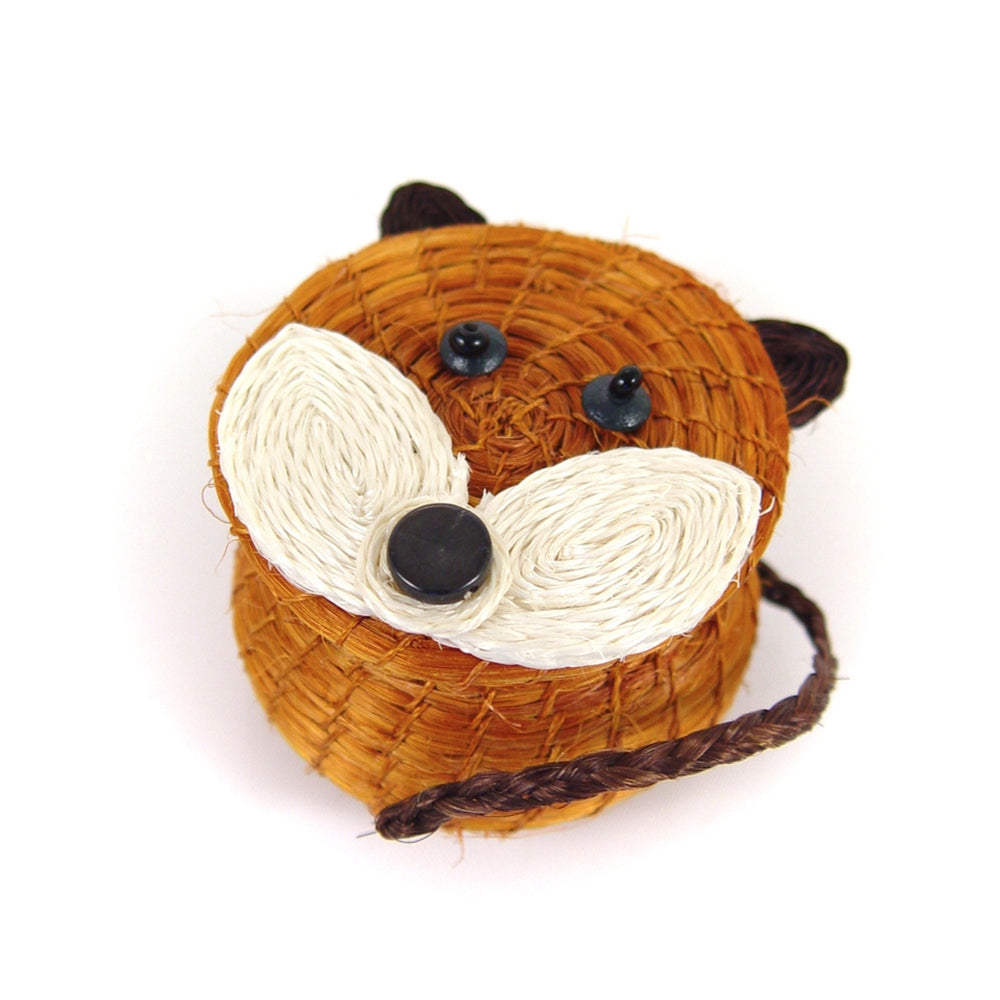 Fox Woven Lidded Children's Basket