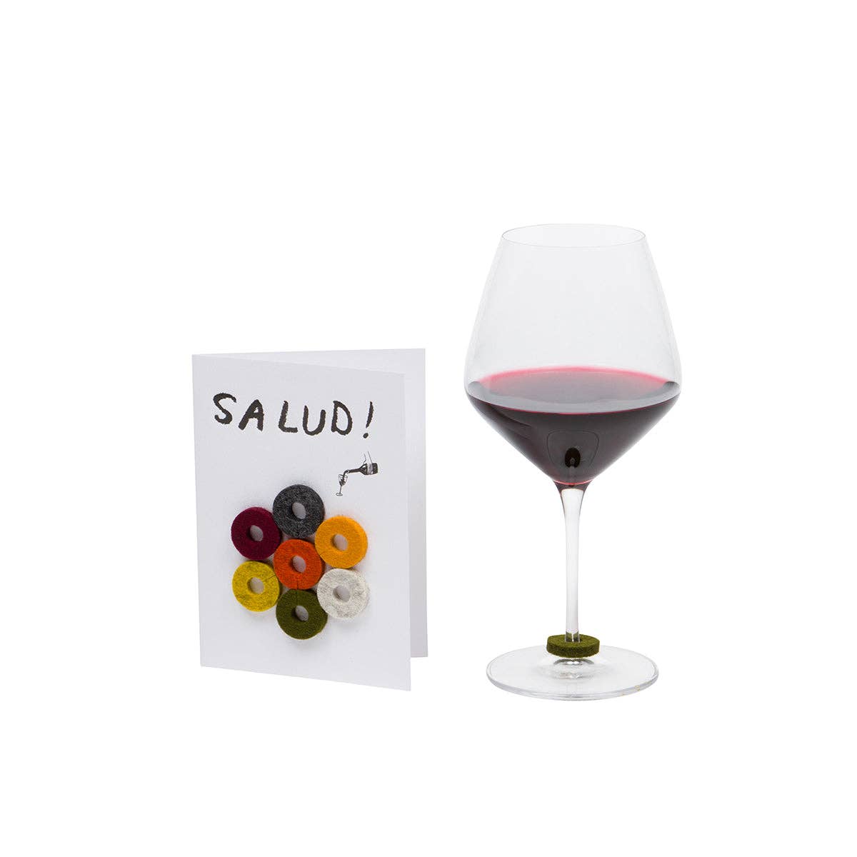 Merino Wool Felt Wine Markers (Multiple Styles)