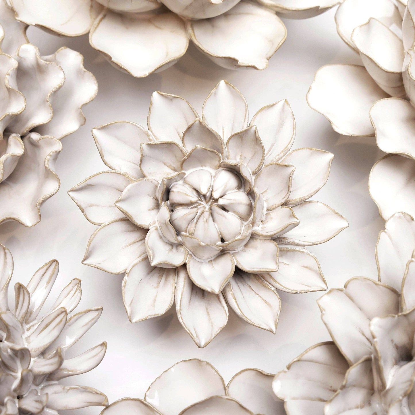 Ceramic Flower | Ivory Dahlia