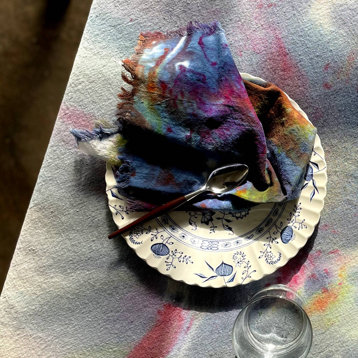 Hand-Dyed Cloth Napkins | Painter's Magic (Set of Four)