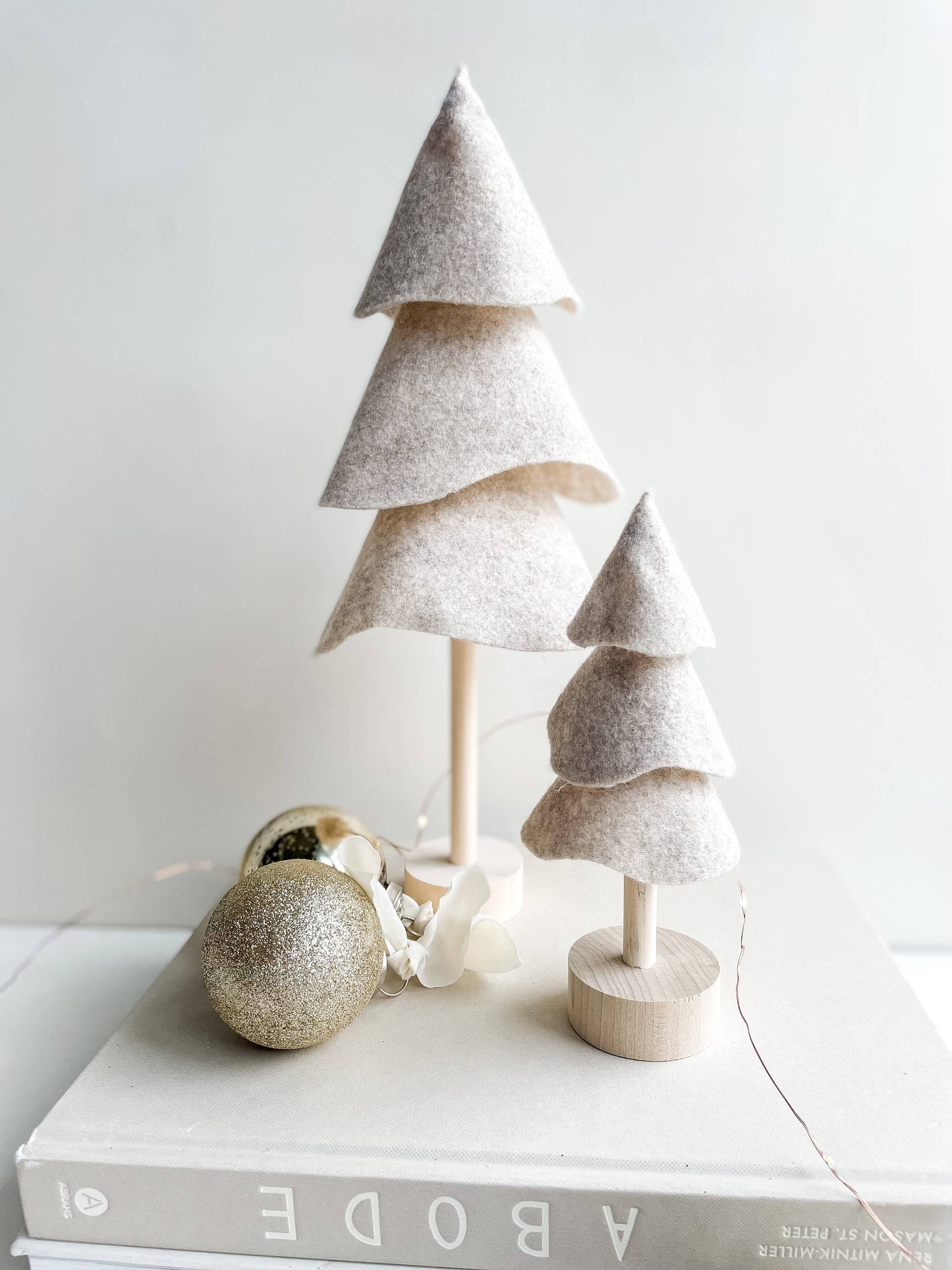 Scandinavian Felt Christmas Tree | Heathered Taupe (Multiple Sizes)
