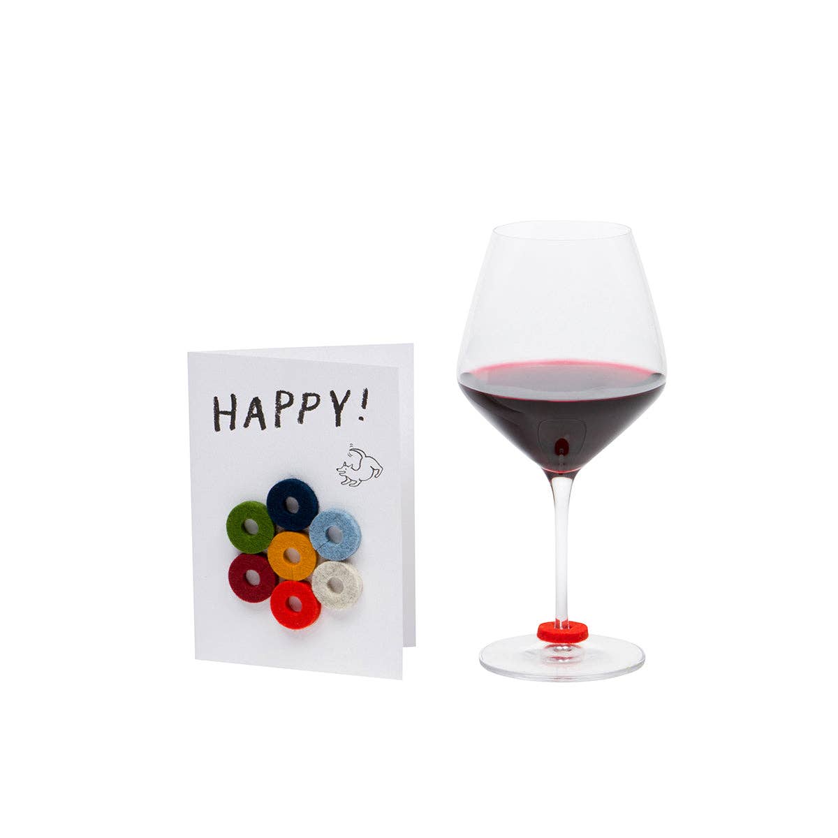 Merino Wool Felt Wine Markers (Multiple Styles)