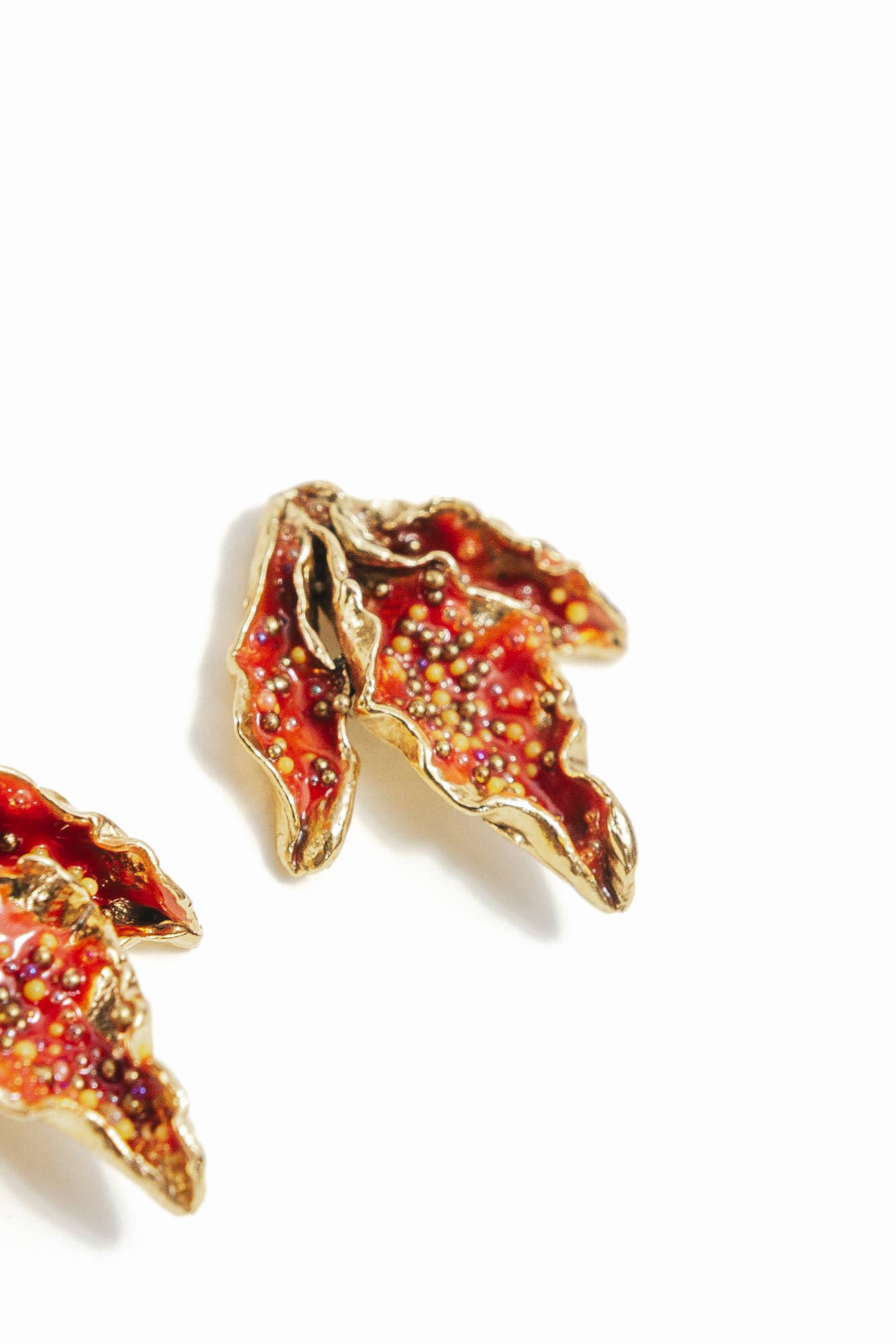 Mimosa Leaf Stud Earrings (Multiple Colors)