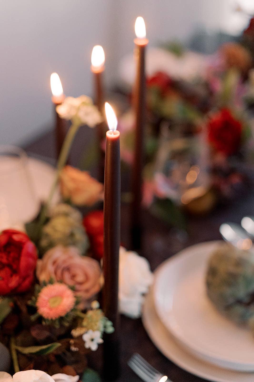 10in Dipped Beeswax Taper Candles | Chestnut