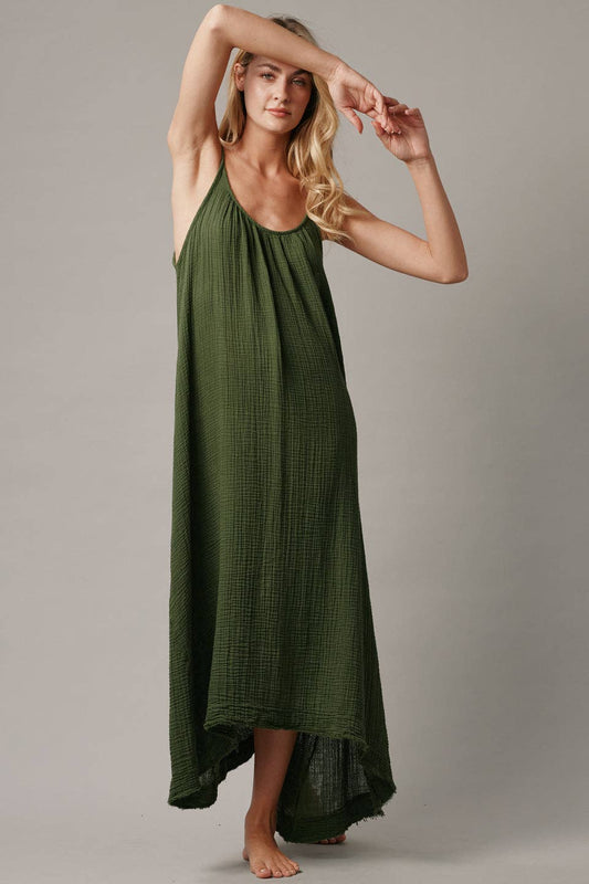 Tulum Maxi Dress | Moss (OS)