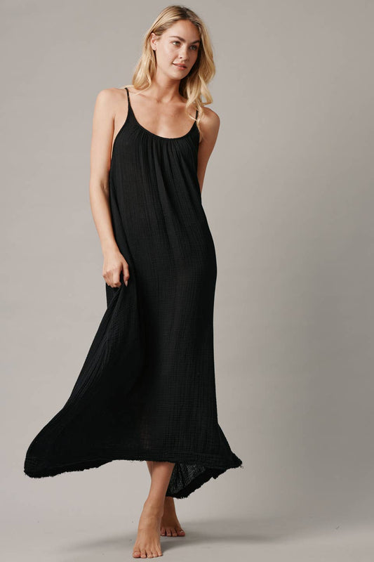 Tulum Maxi Dress | Black (OS)