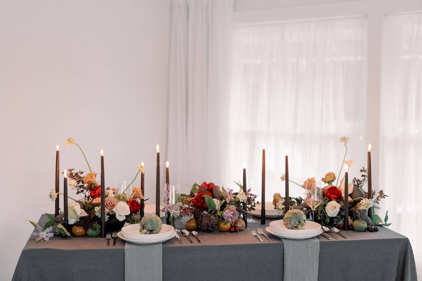 10in Dipped Beeswax Taper Candles | Chestnut