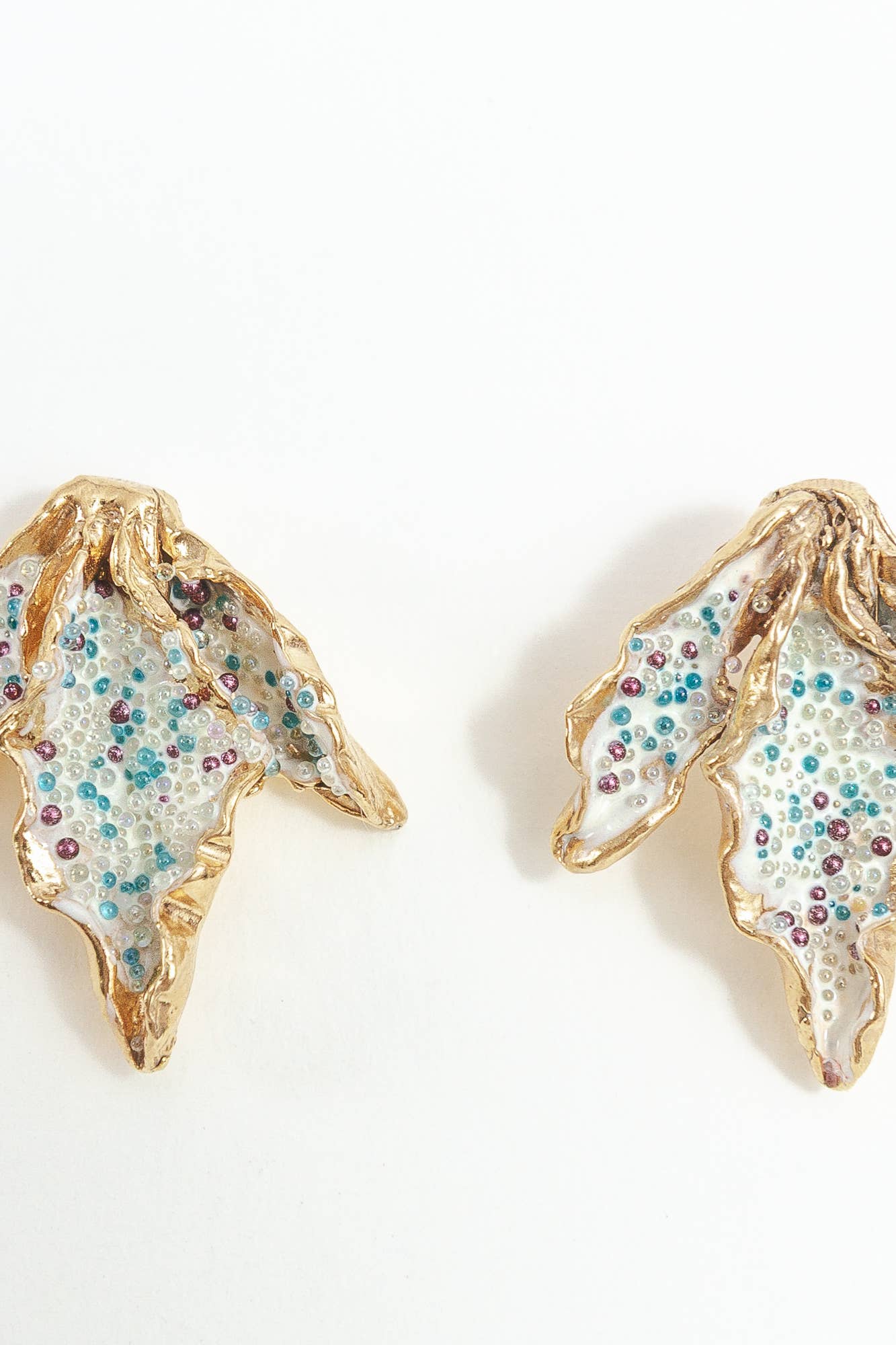 Mimosa Leaf Stud Earrings (Multiple Colors)