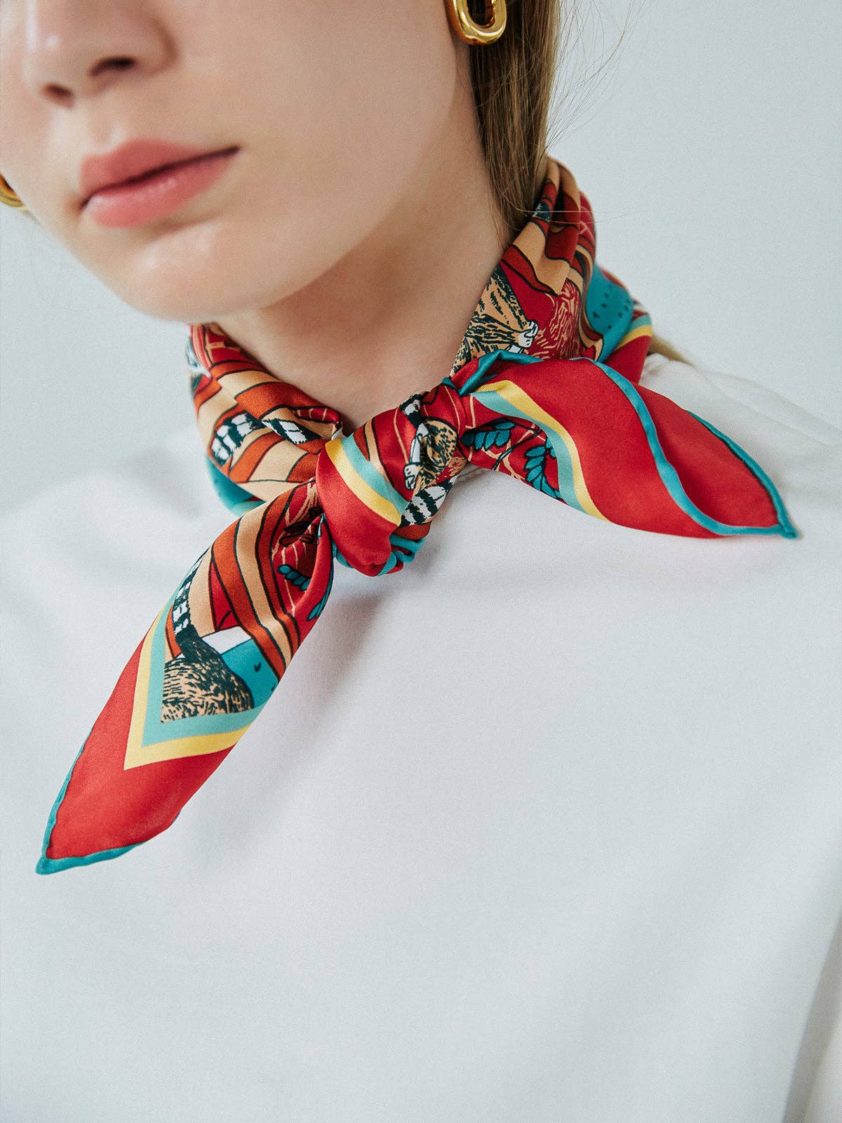 Silk Bandana | Madagascar (Red)