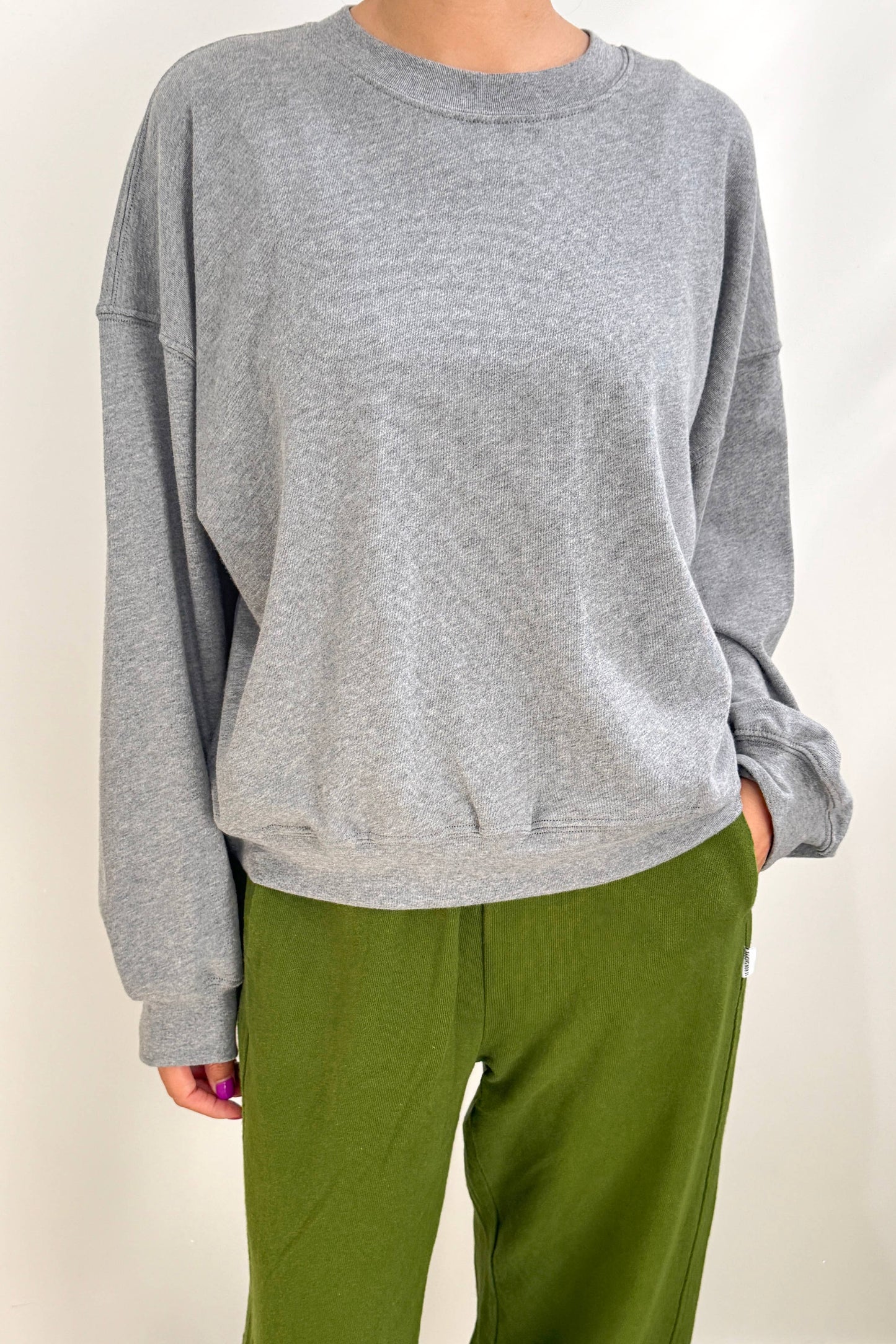 Cali Jersey Sweatshirt | Grey