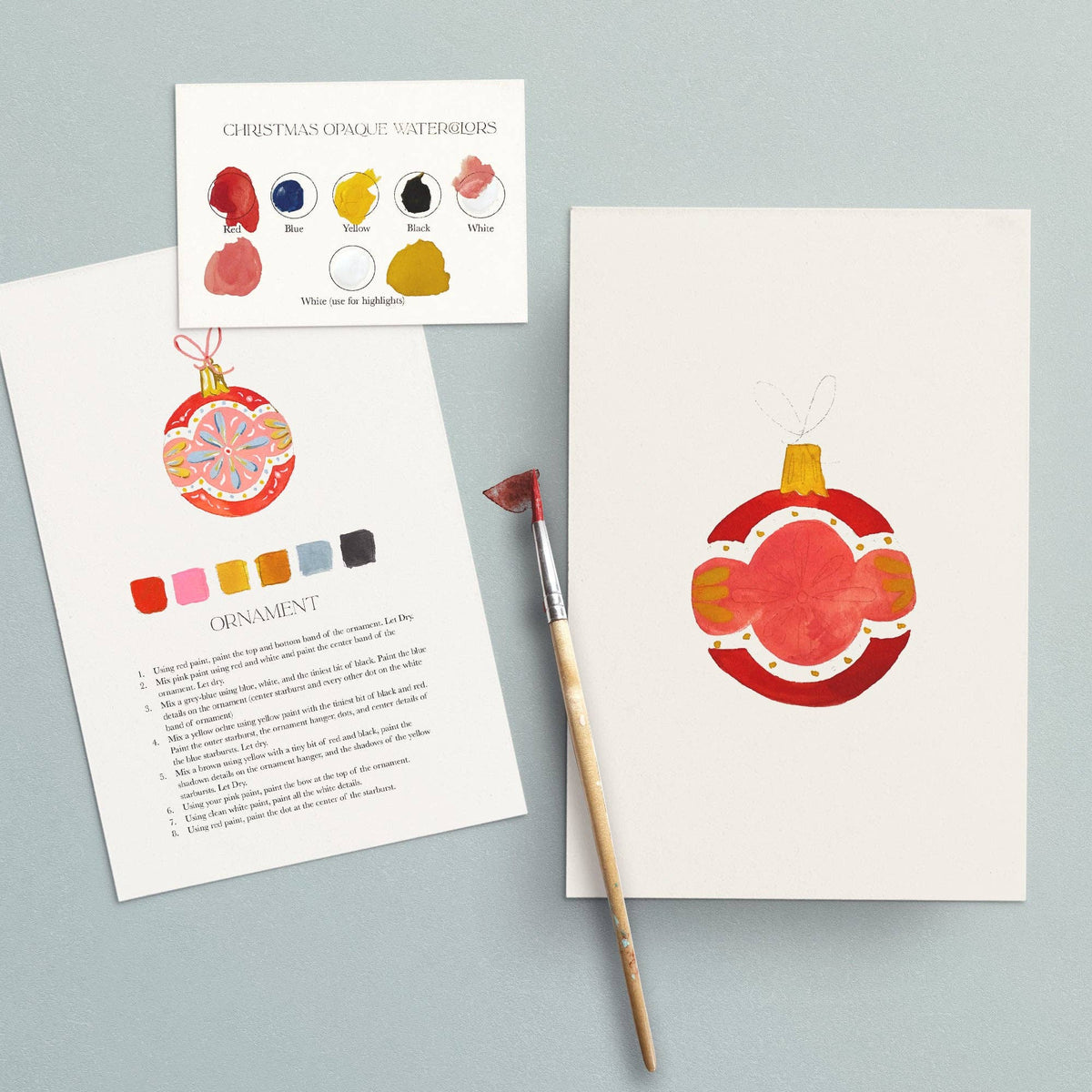 Watercolor Painting Kit | Christmas