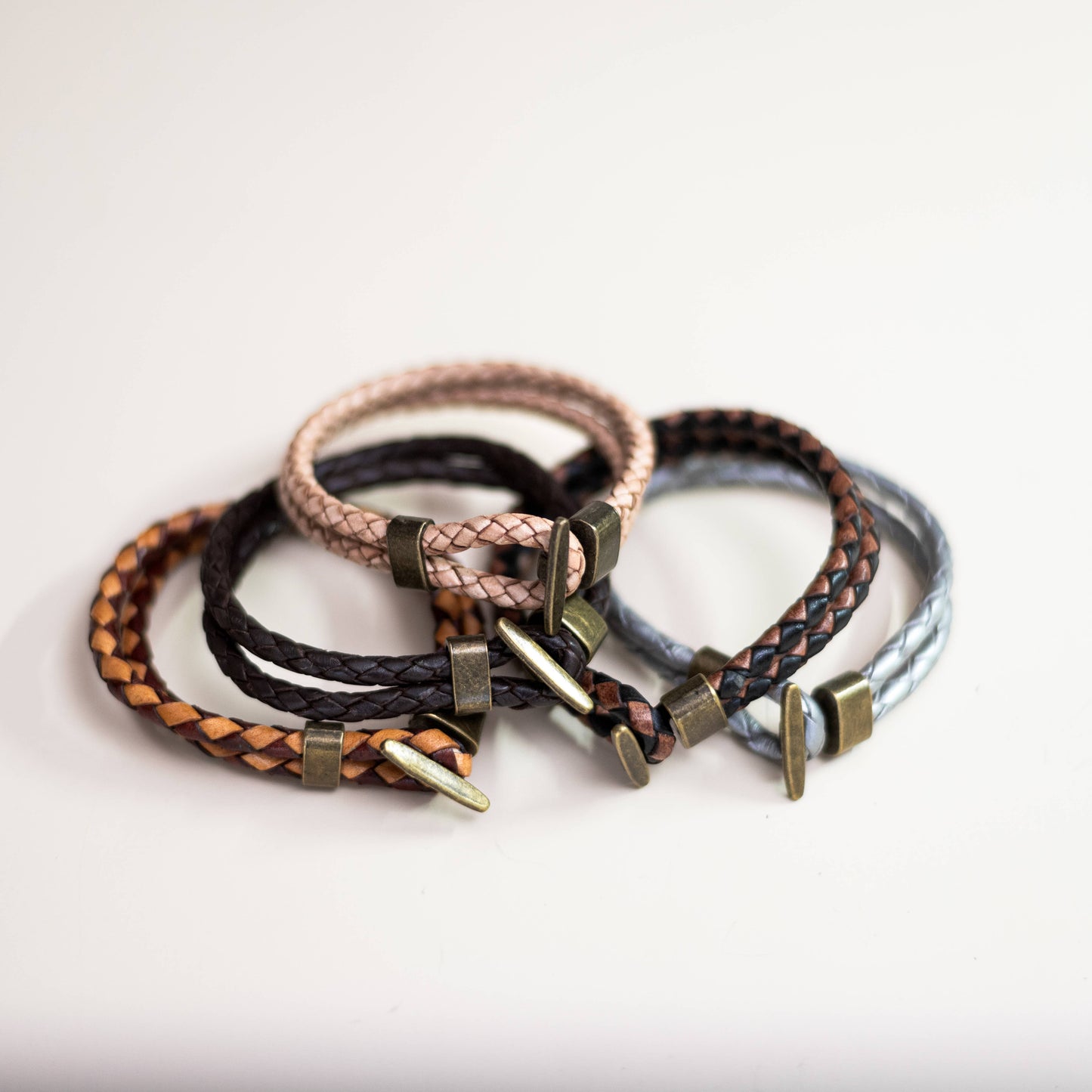 Baja Leather Bracelet | Black & Brown