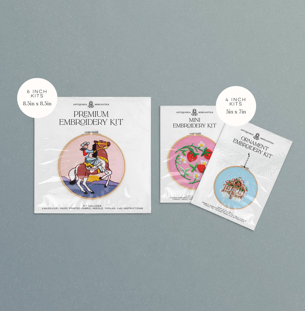 DIY Embroidered Christmas Ornament Kit | Festive Alpaca