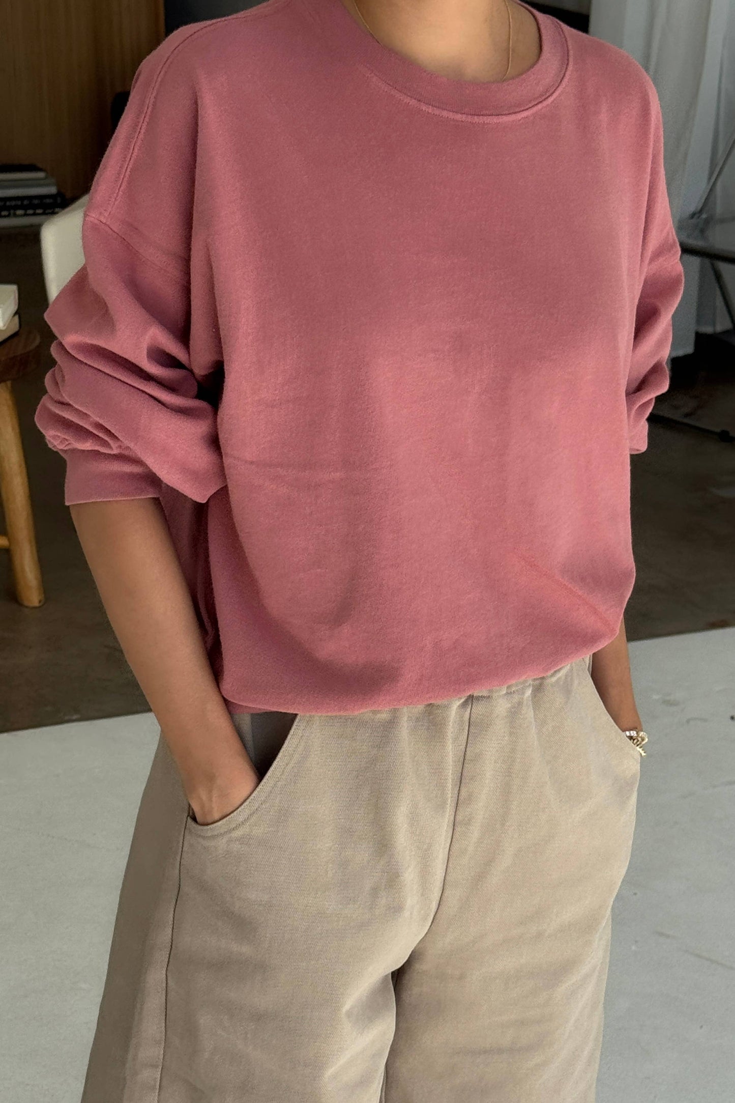 Cali Jersey Sweatshirt | Clay