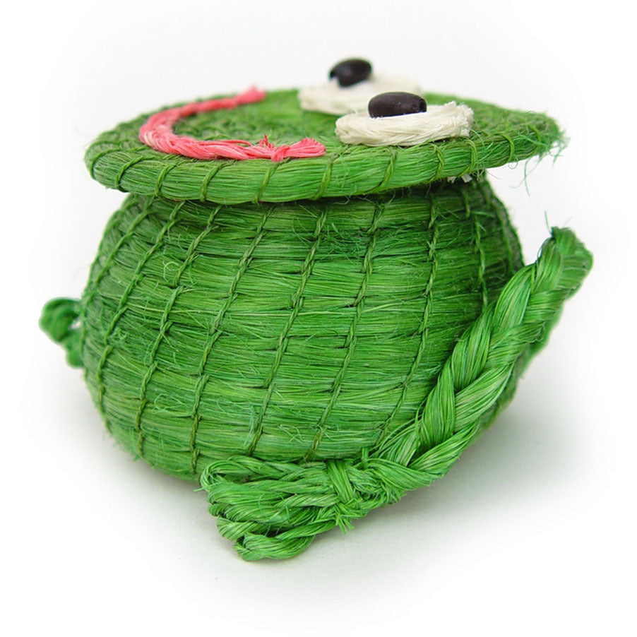 Frog Woven Lidded Children's Basket
