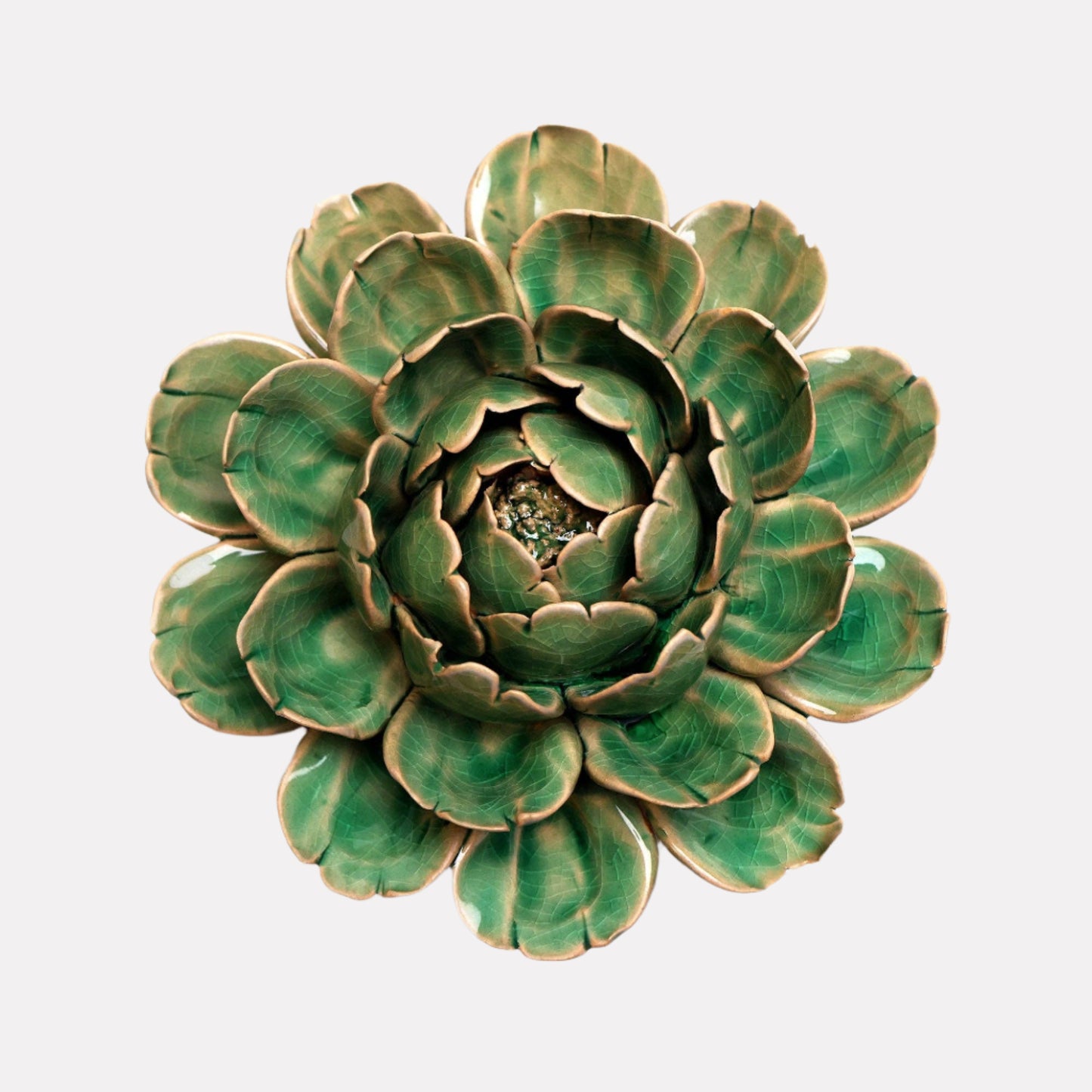 Ceramic Flower | Green Succulent