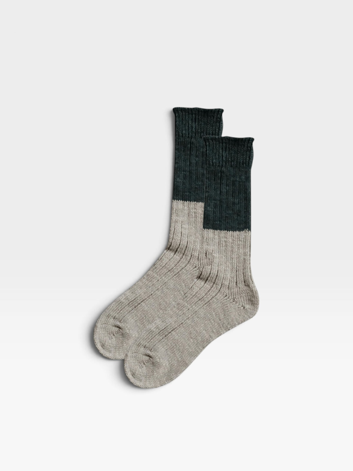 Wool Cotton Slab Socks (Multiple Colors)