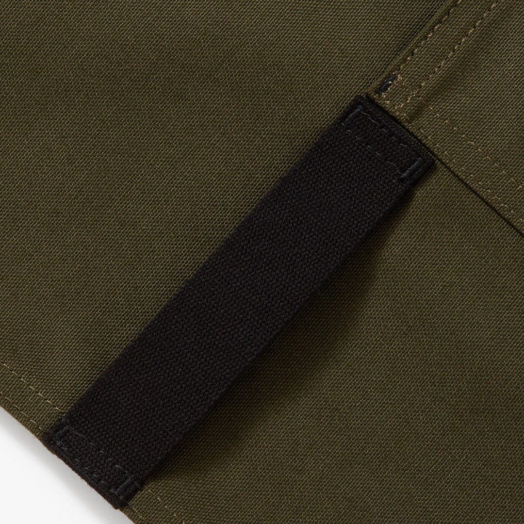 The Essential Apron | Olive Green + Black Canvas