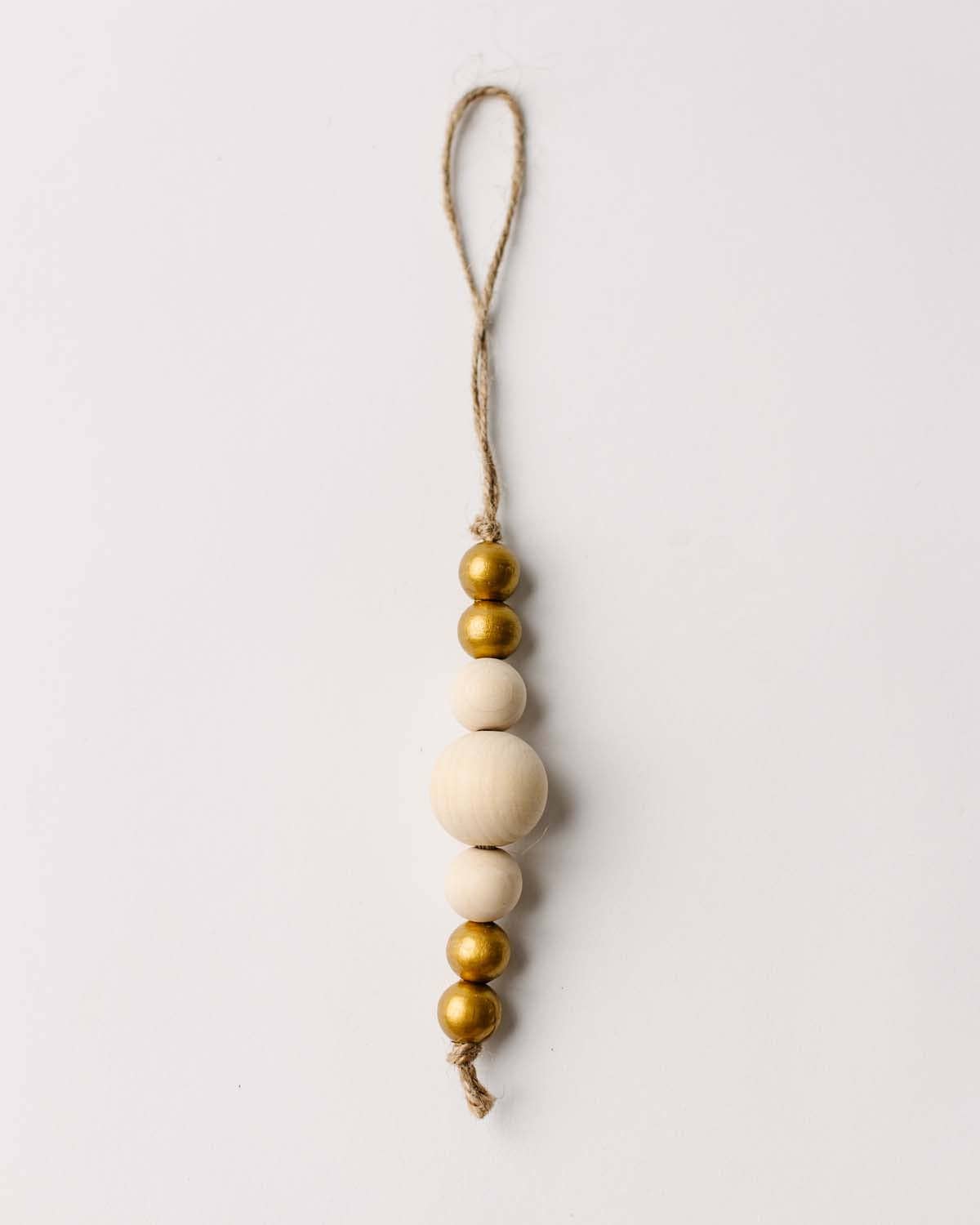 Lola Wooden Bead Christmas Ornament (Multiple Colors)