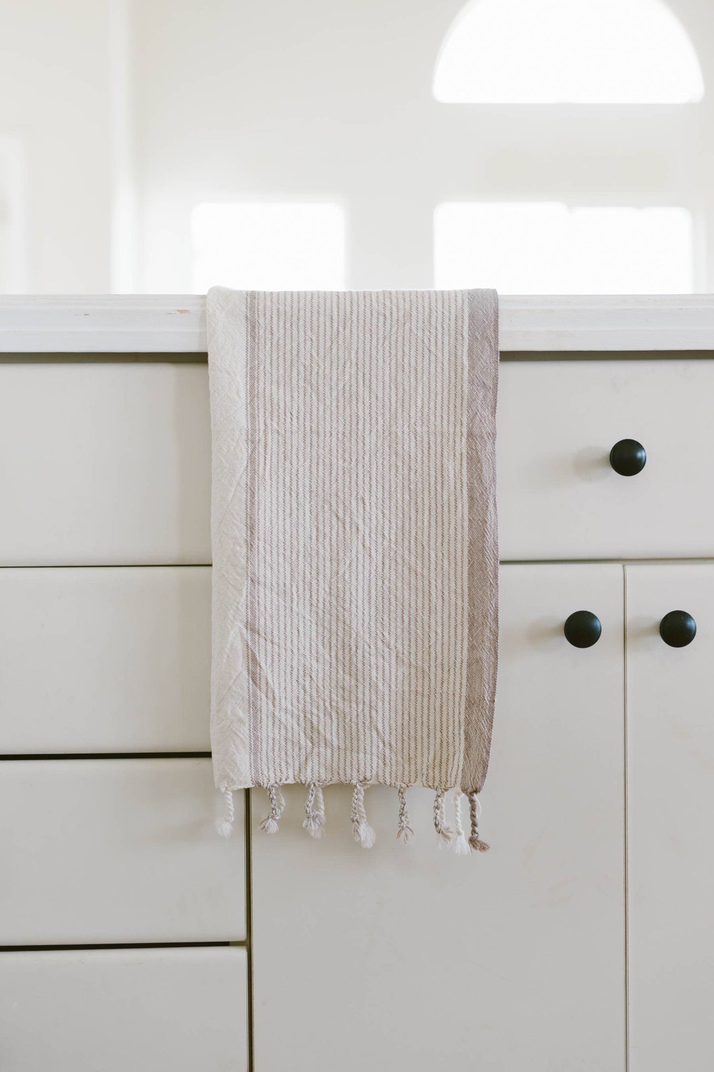 Tribeca Hand Towel | Ivory & Caramel