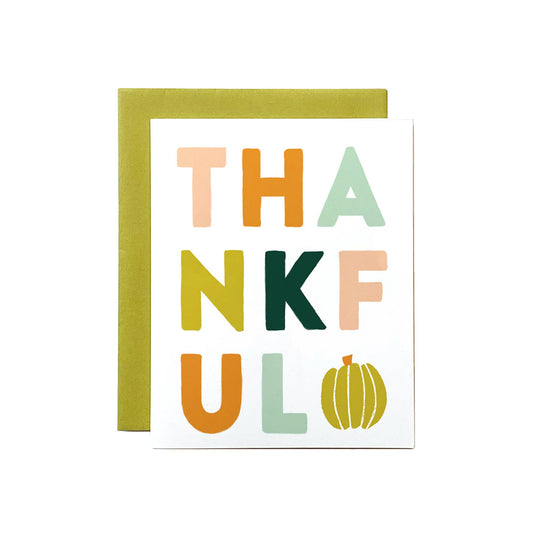 Thankful Pumpkin Greeting Card