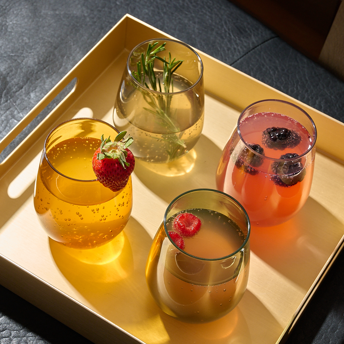 Stemless Outdoor Wine Glasses (16oz) | Set of 4
